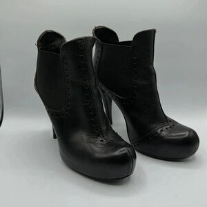 Pedro Garcia Black leather Booties Size:39